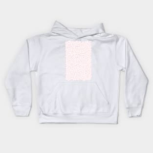 Pink and White Triangles Dizzy All-Over Pattern Kids Hoodie